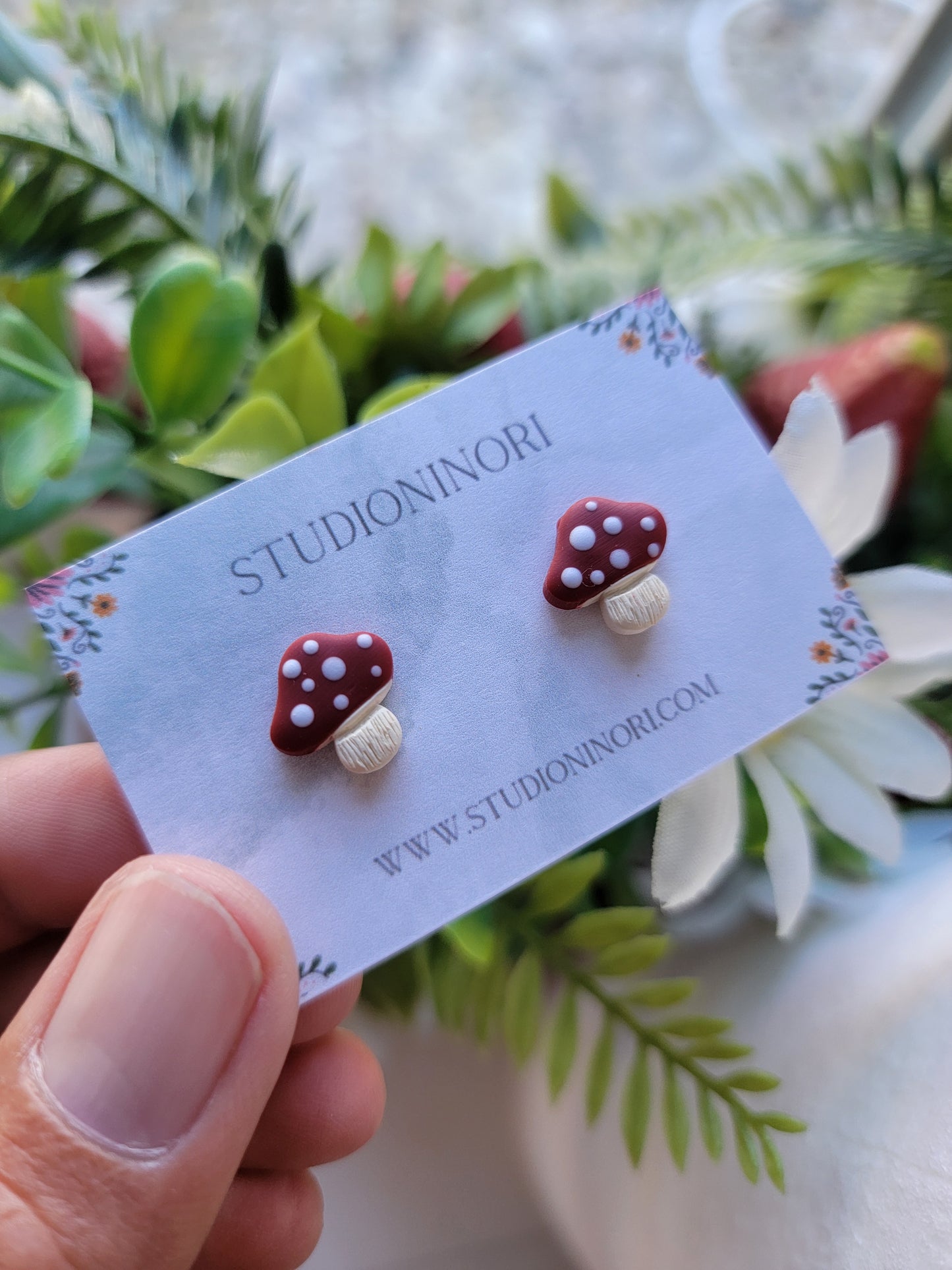 Mini Mushroom Stud