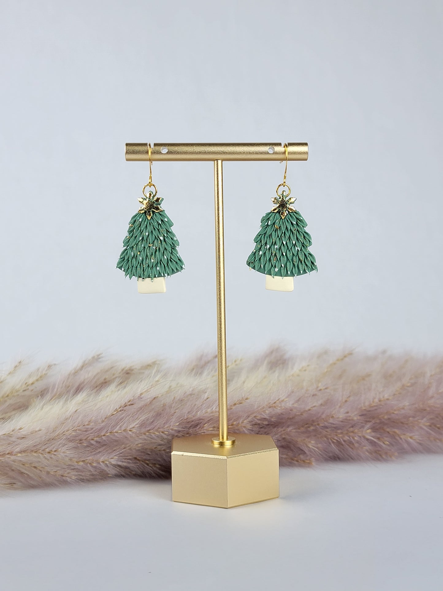 Detailed Christmas Tree Earrings