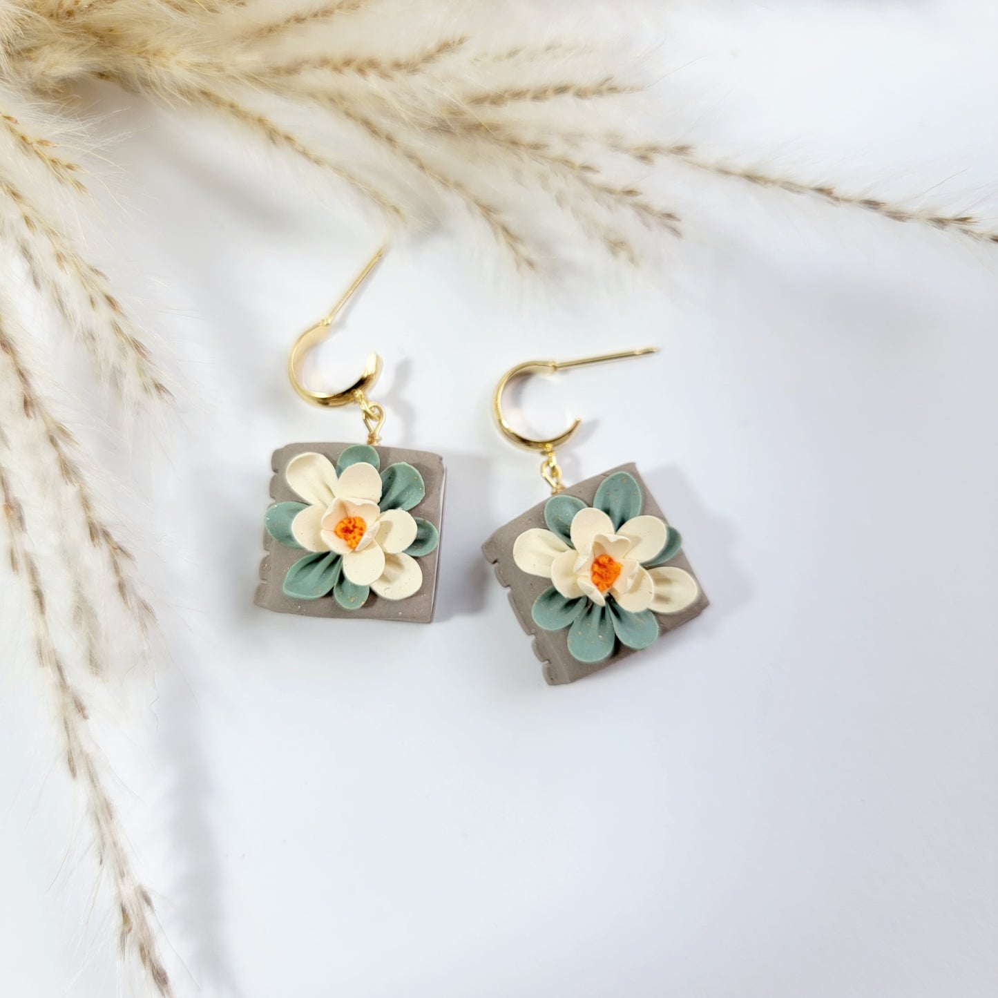 Floral Book Earring