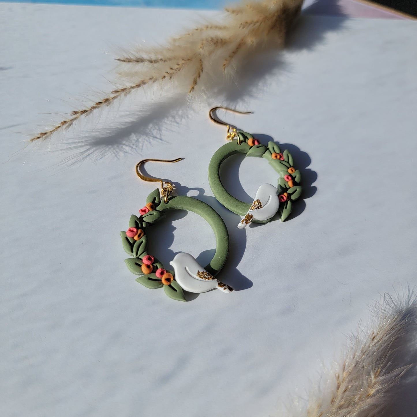 Bird Wreath Dangle