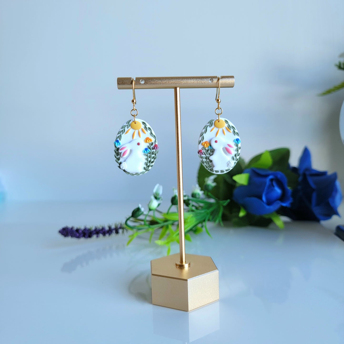 Summer Red Eye Bunny Dangle