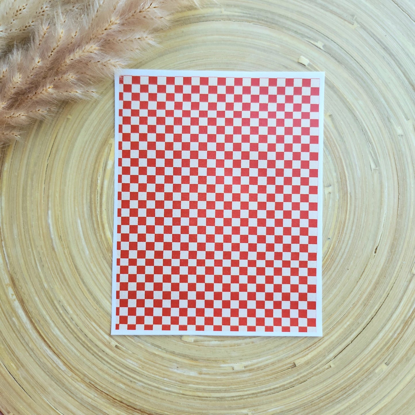 Transfer Paper (Red Gingham)