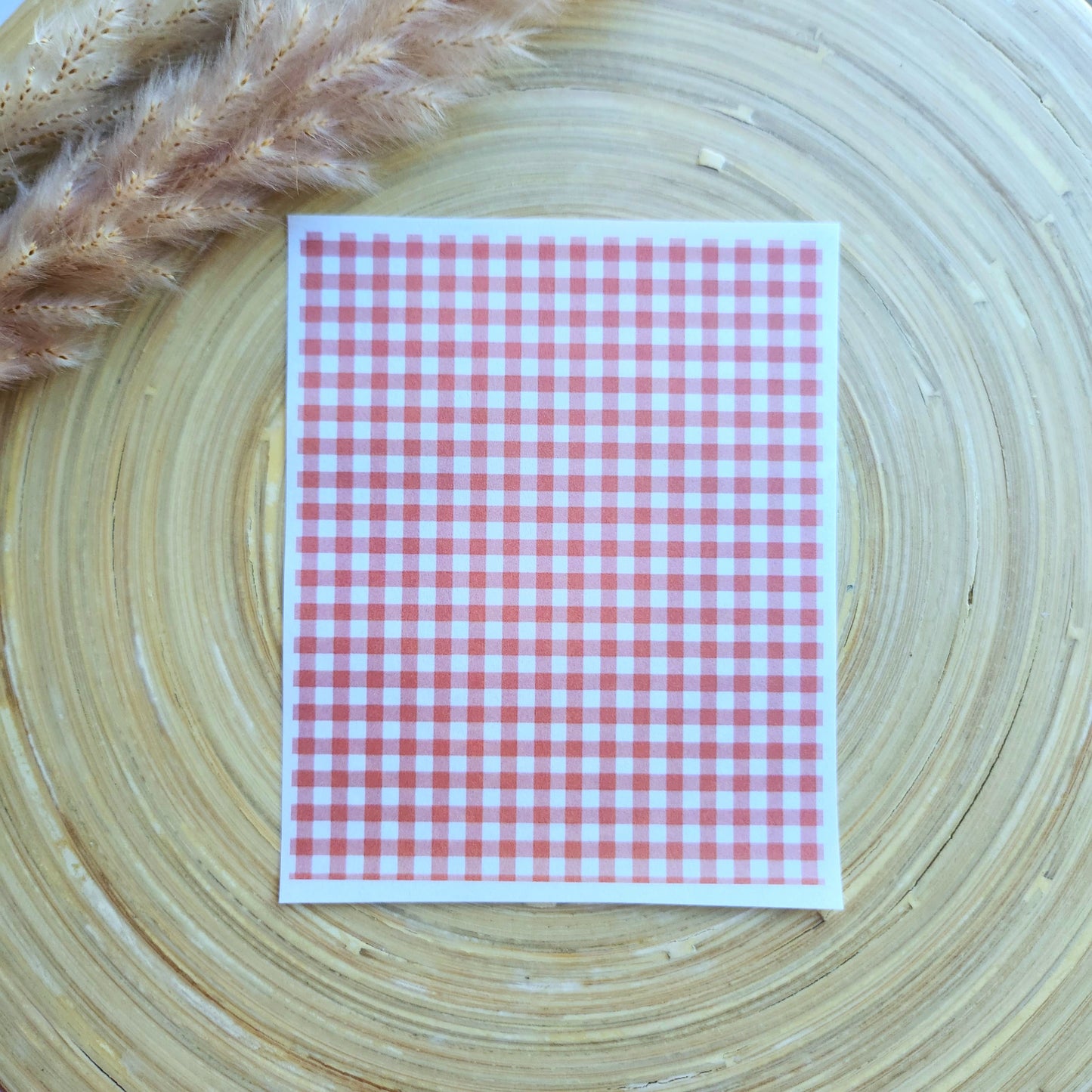 Transfer Paper (Pink Gingham)