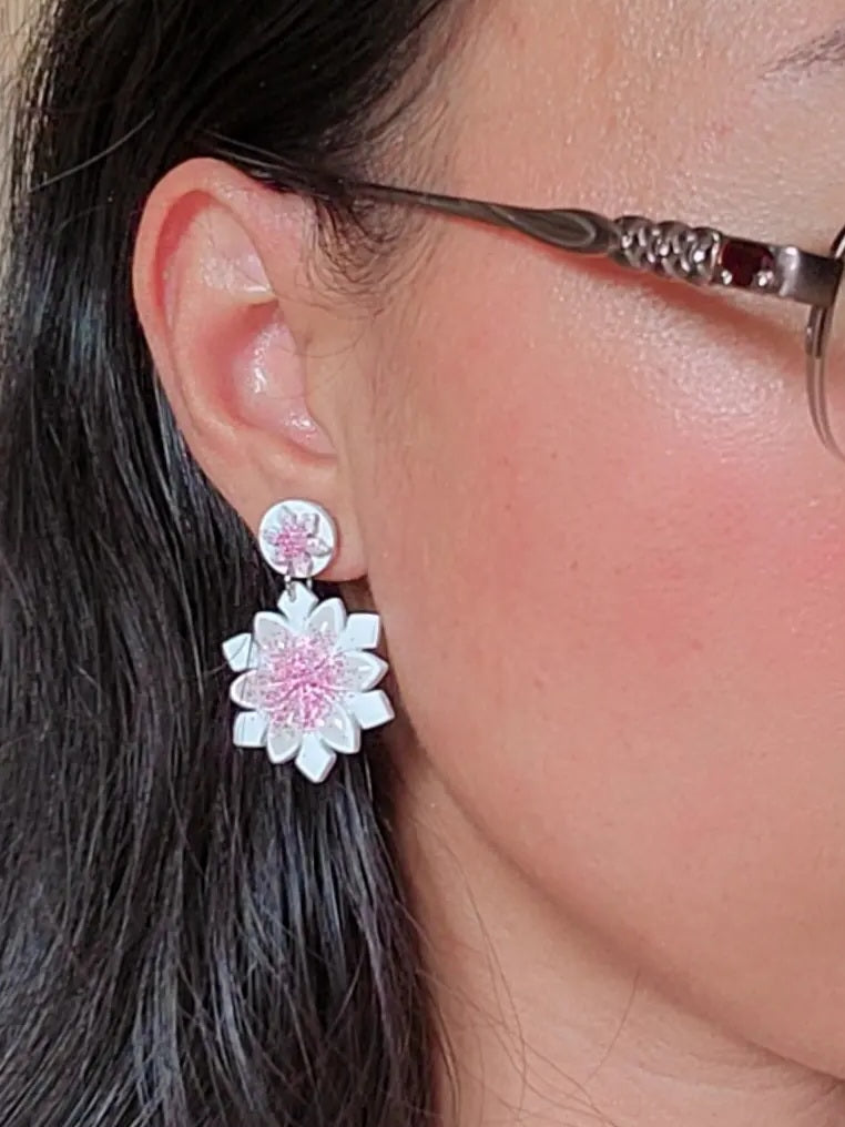 Elegant Glittery Snowflake Earrings ( Multi Style )