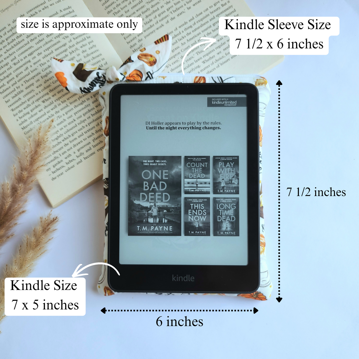 Coffee and Pumpkin Spice Kindle Sleeve