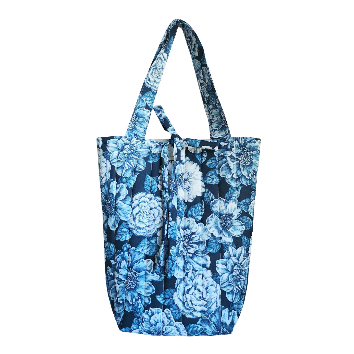 Big Floral Quilted Tote Bag