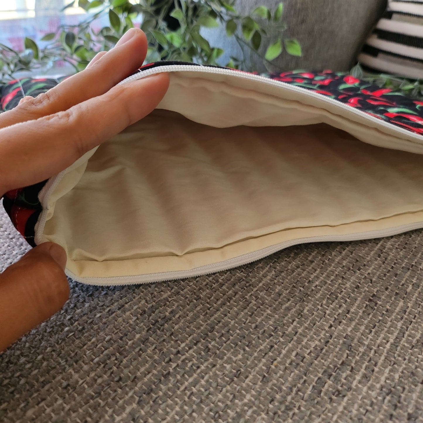 Quilted Chili Laptop Sleeve