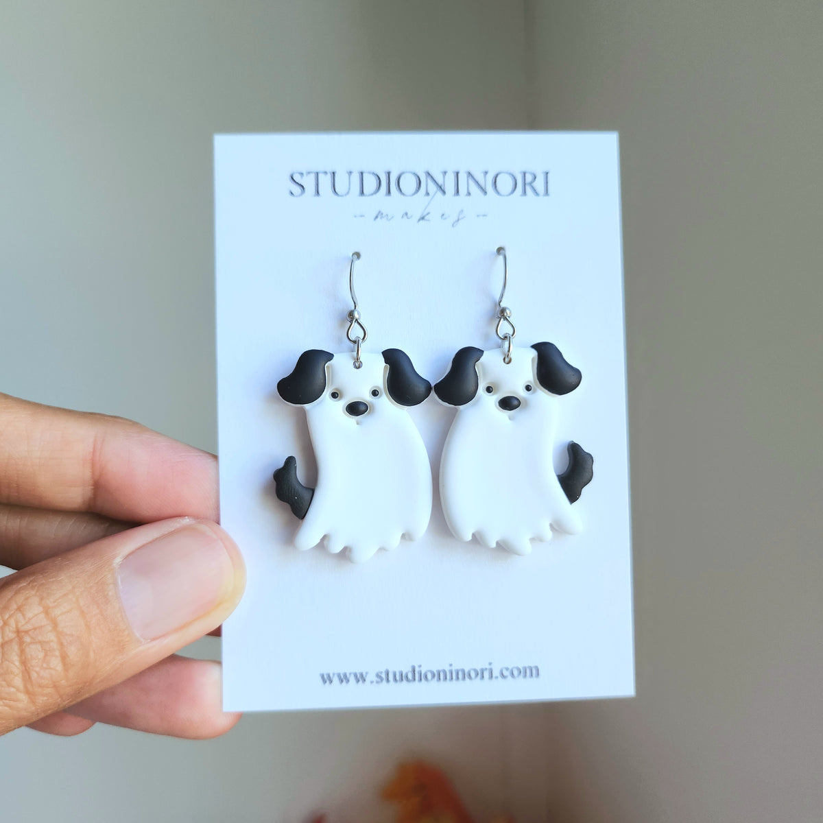 Ghost Dog Earrings