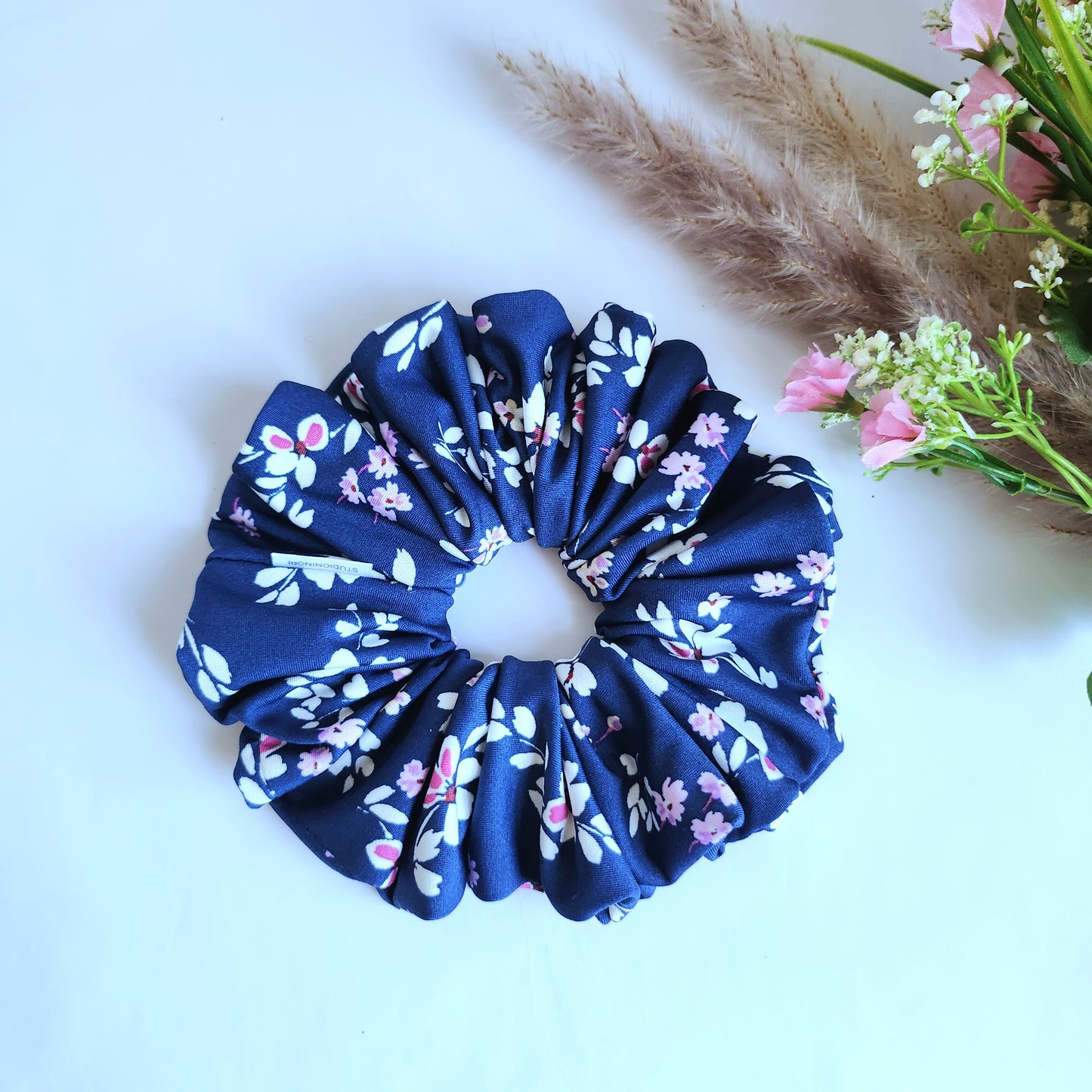 Len XL Scrunchie in Navy Blue