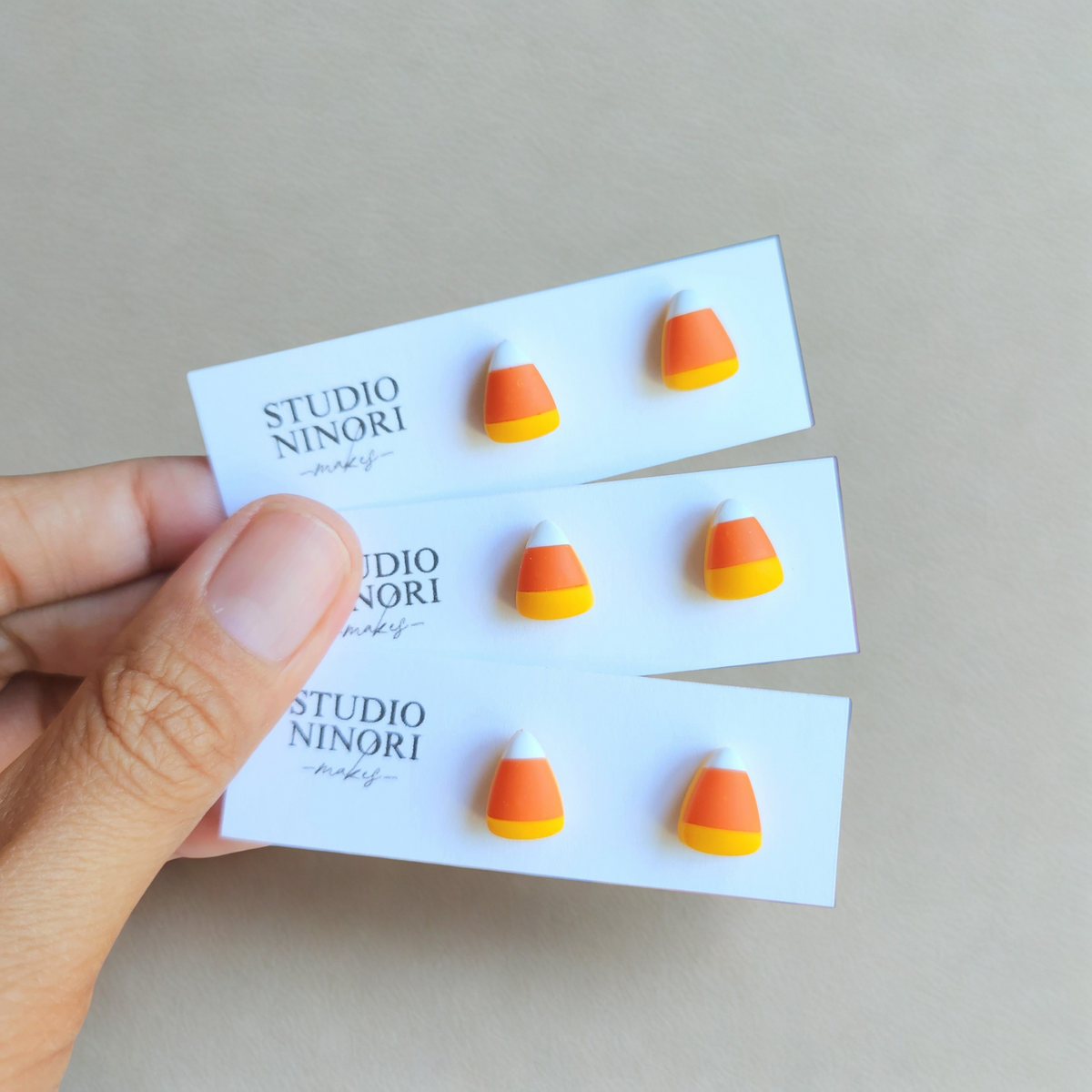 Candy Corn Earrings