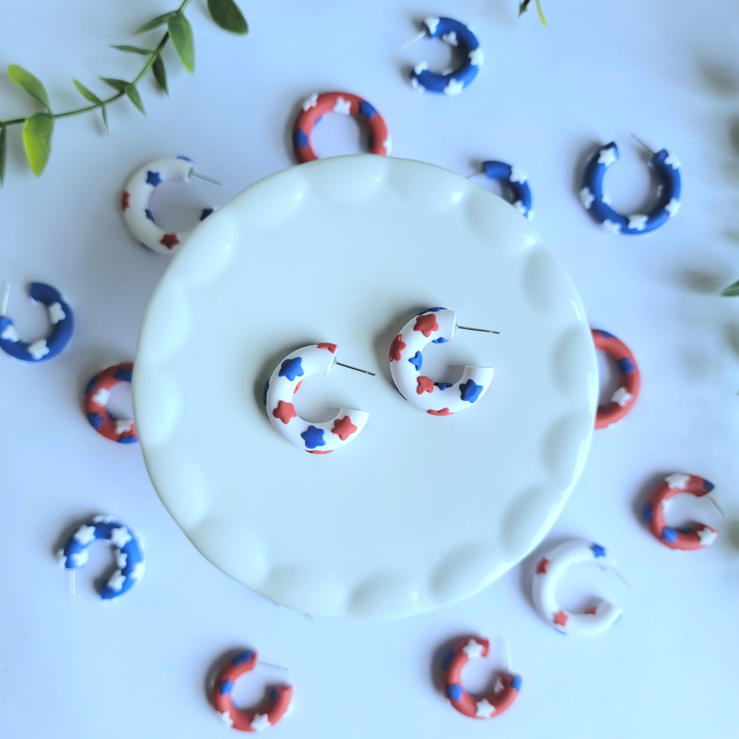 Holiday Earrings/ Hoop