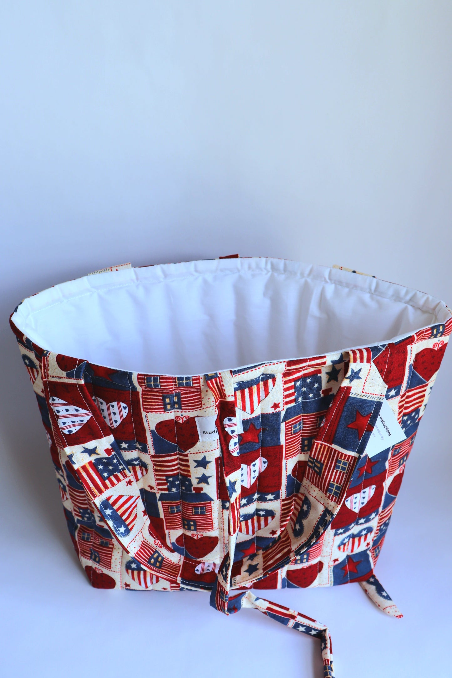 Patriotic Quilted Tote Bag
