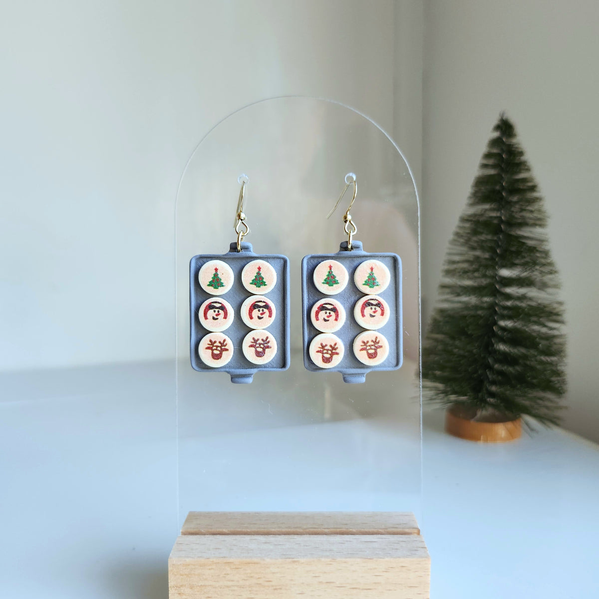 Baking Sheet Christmas Sugar Cookie Earrings