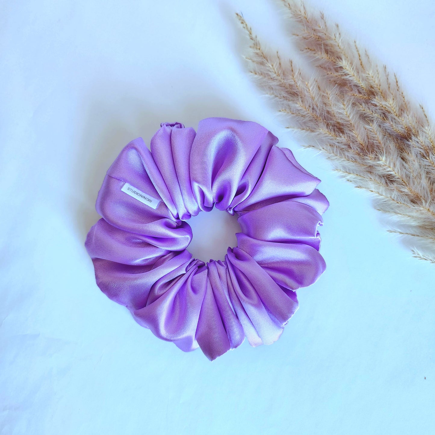 XL Satin Scrunchie, Purple