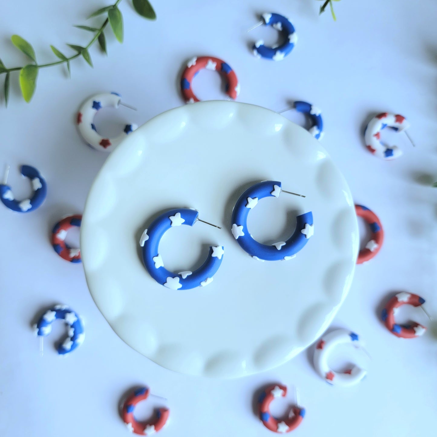 Holiday Earrings/ Hoop