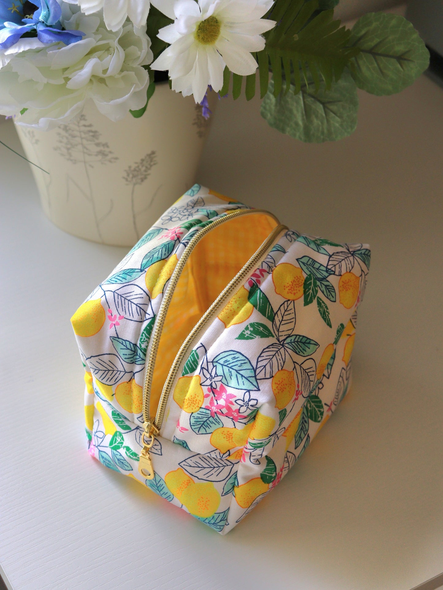 Lemon Mini Cosmetic Bag