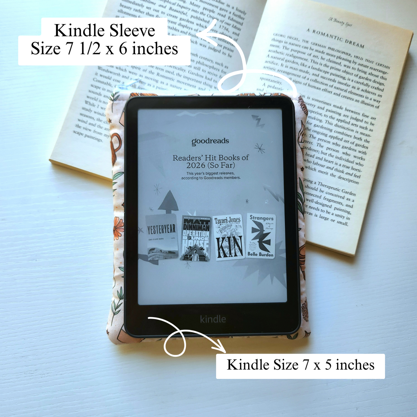 Coffee and Book Kindle Sleeve
