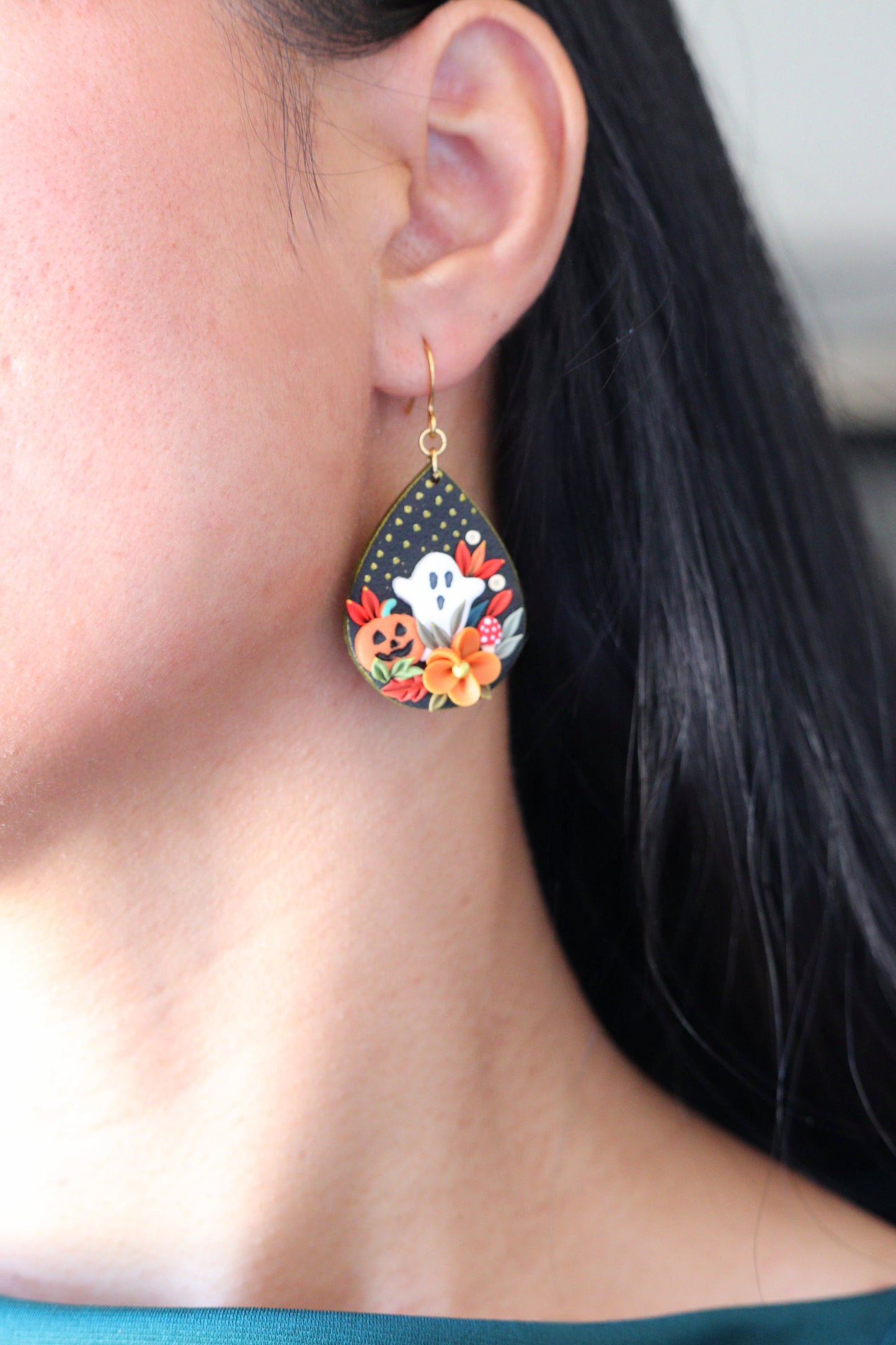 Halloween Teardrop Earring