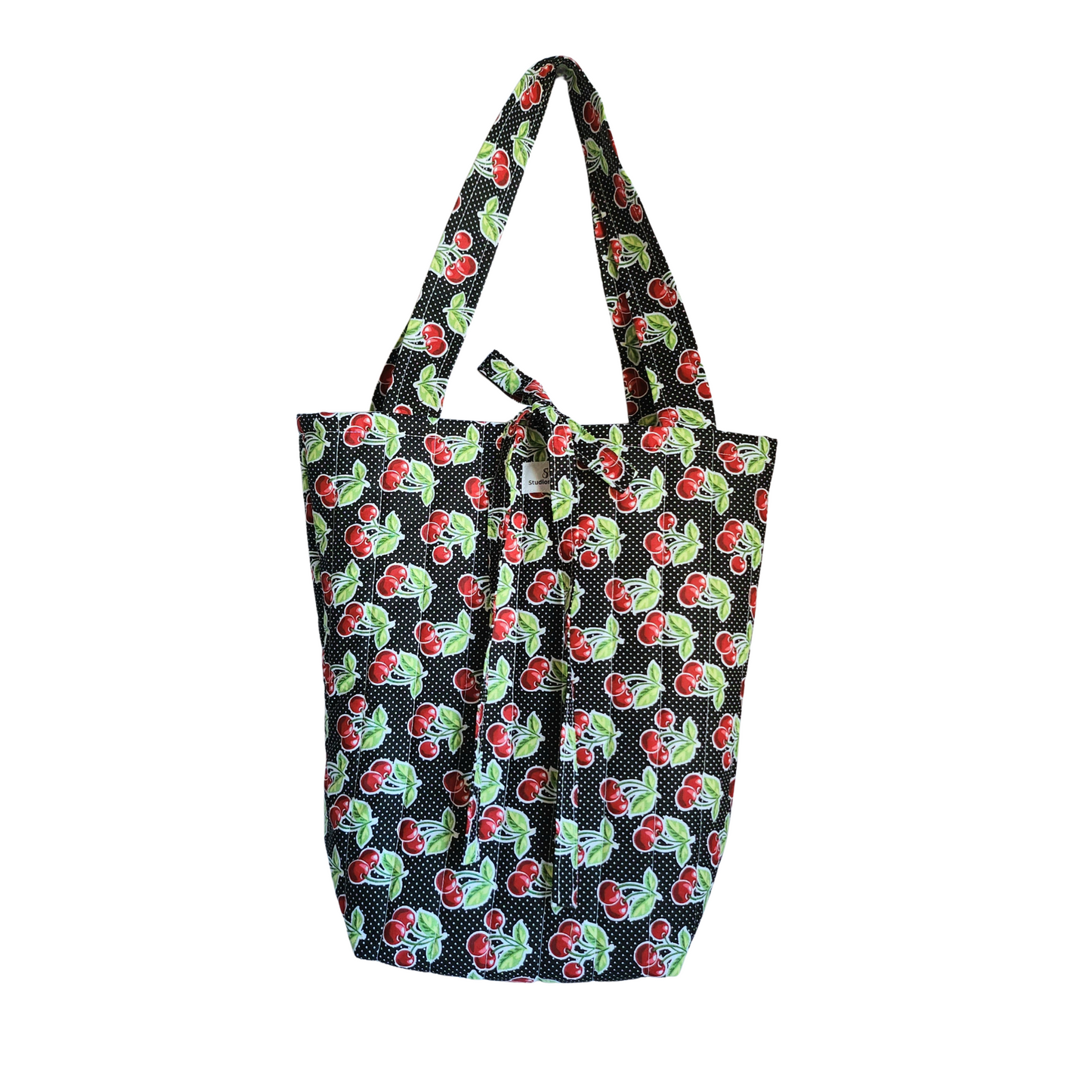 Big Floral Quilted Tote Bag