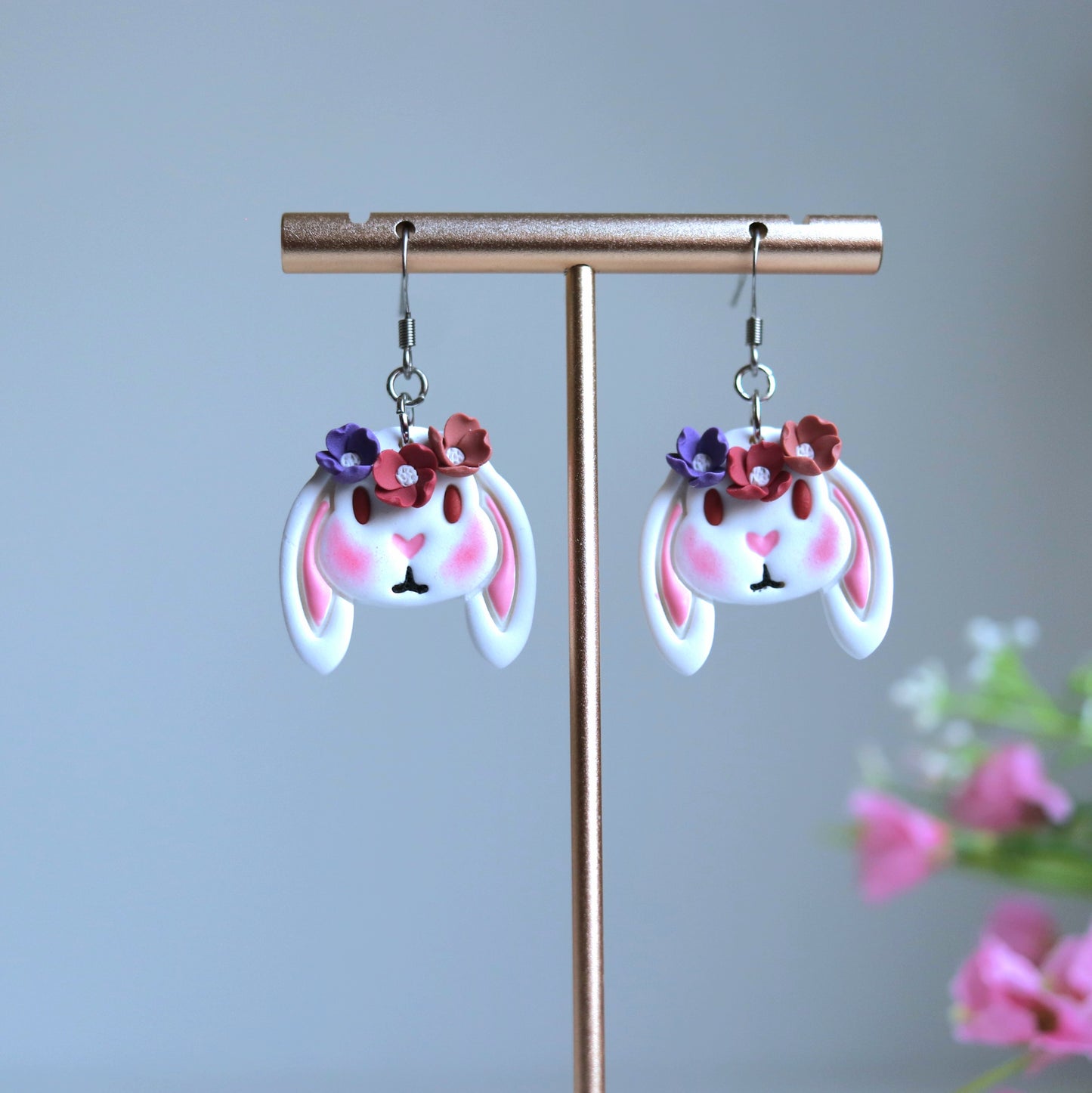 Inlove Floral Bunny Earrings