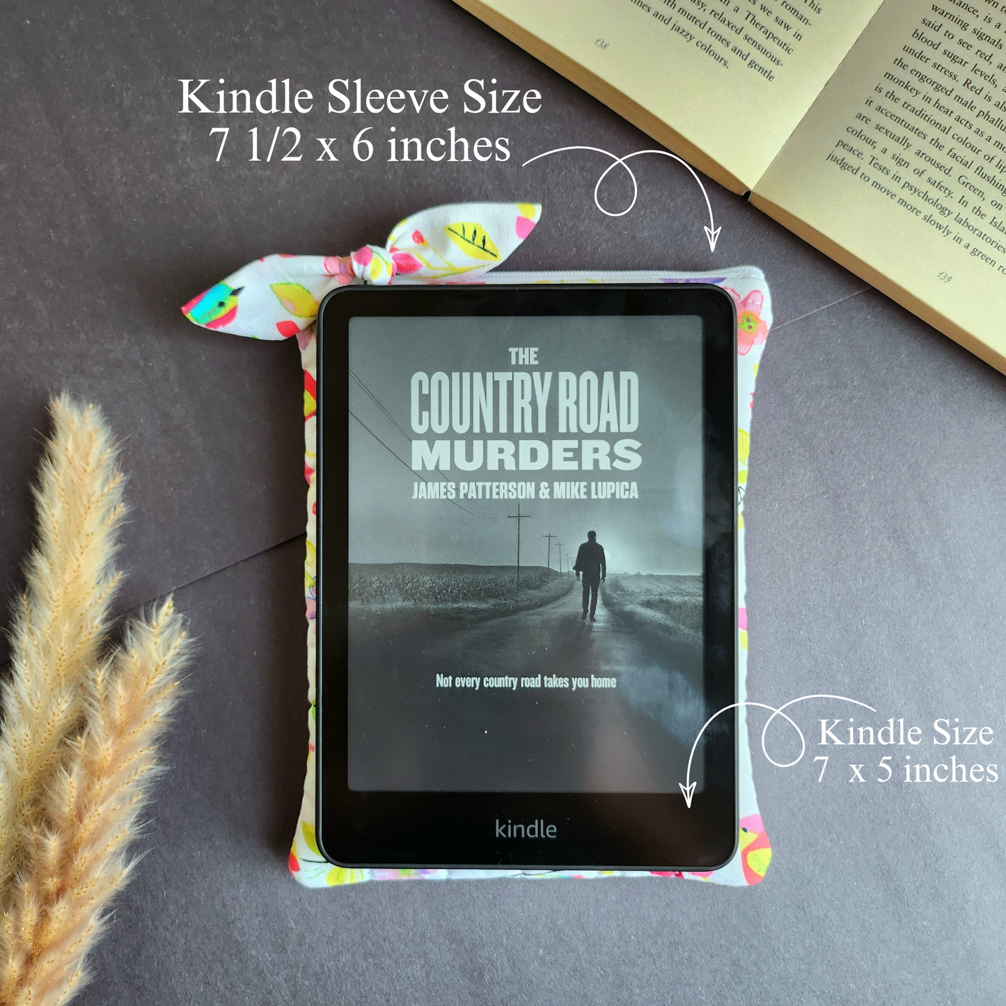 Quilted Floral Kindle Sleeve