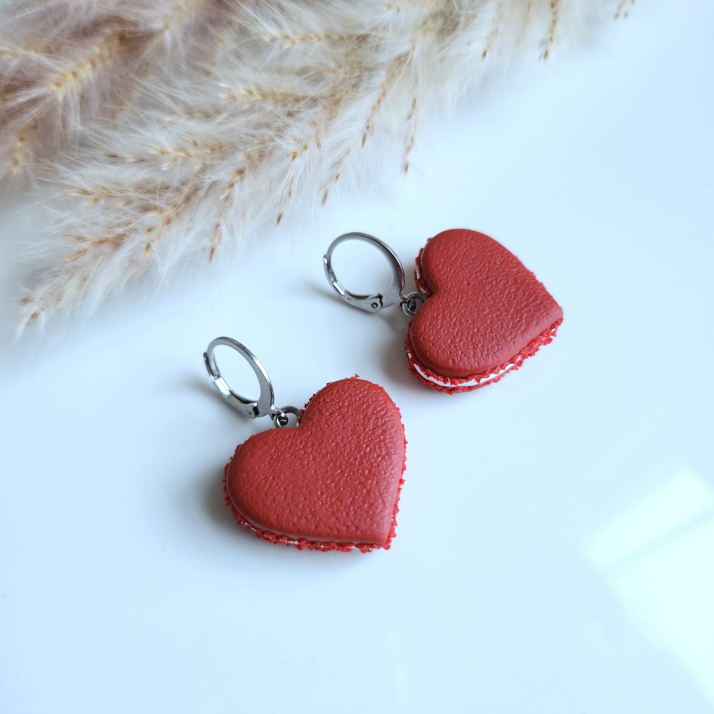 Heart Macaron Earring ( Medium )