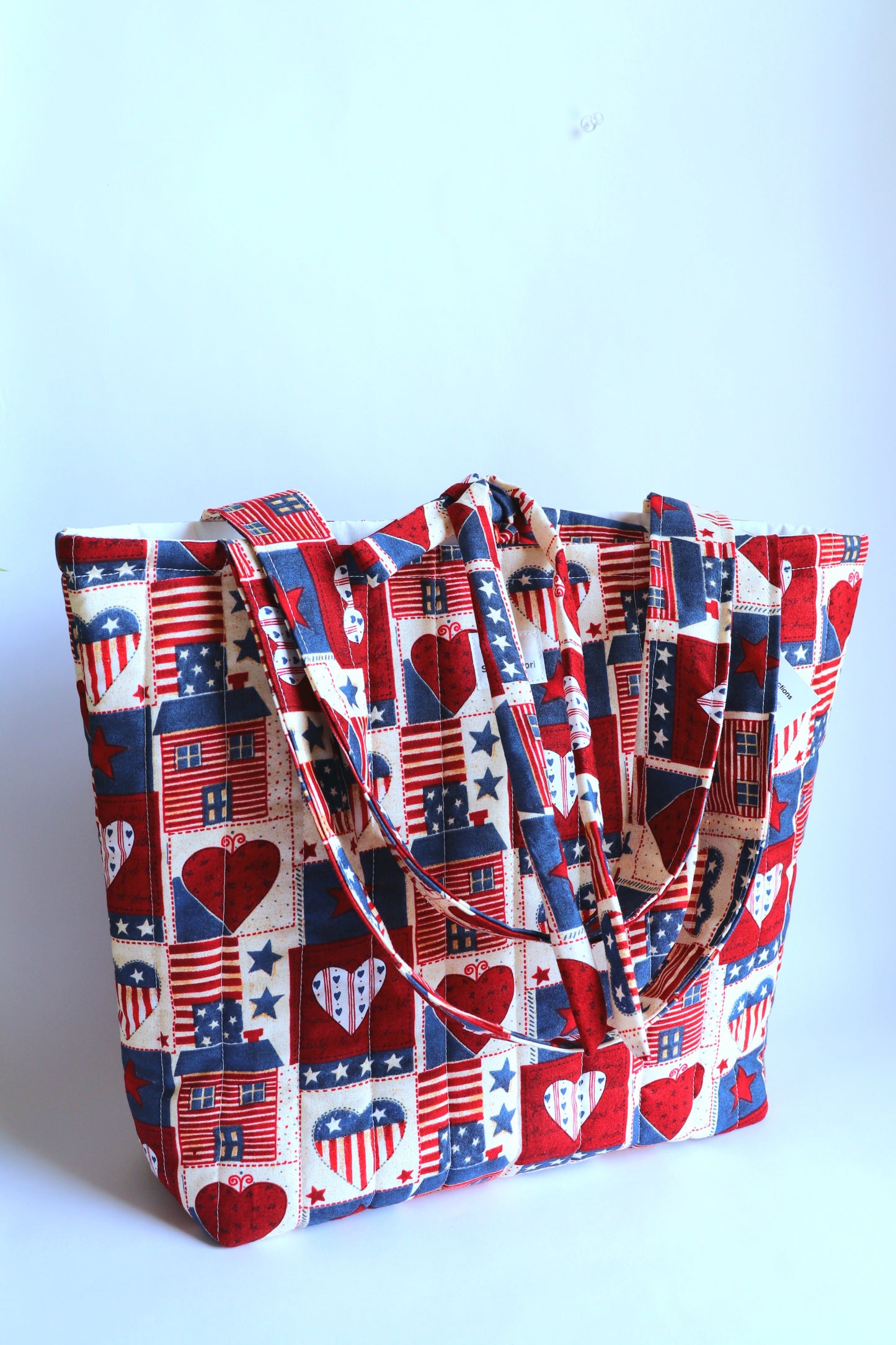 Patriotic Quilted Tote Bag