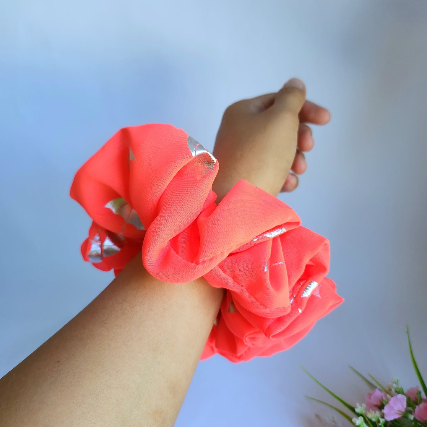 Neon Peach XL Scrunchie