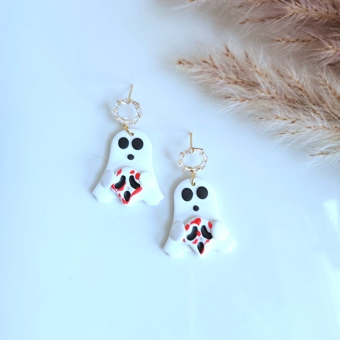 Elegant Scream Ghost Earrings