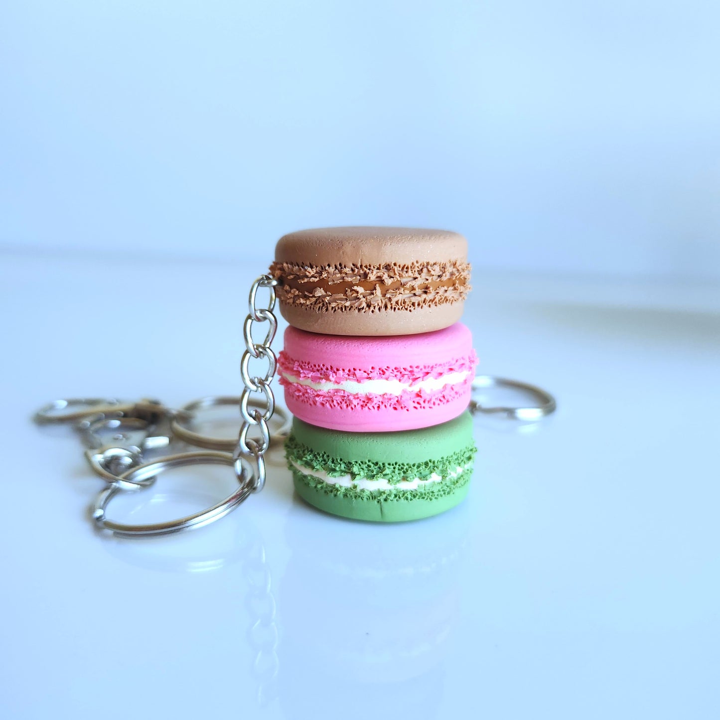 Large Macaron Key Chain