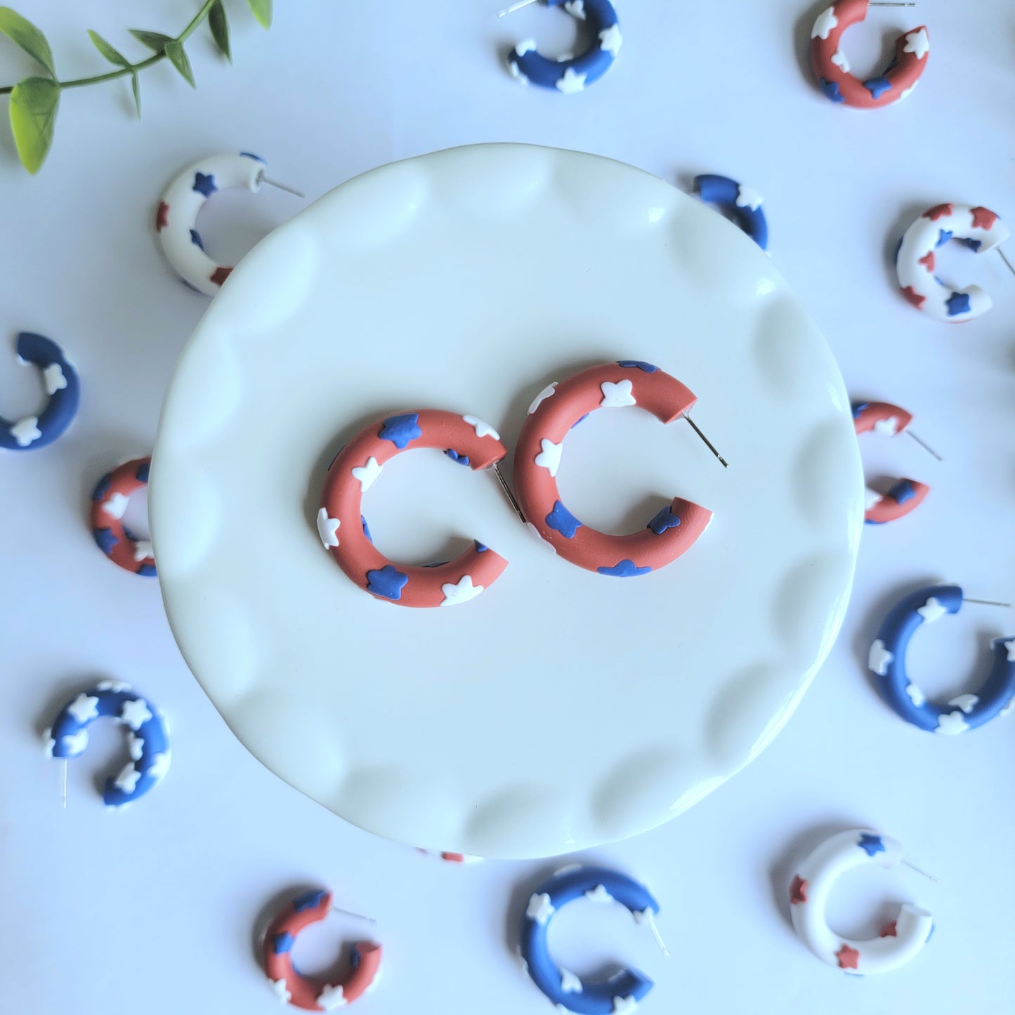 Holiday Earrings/ Hoop