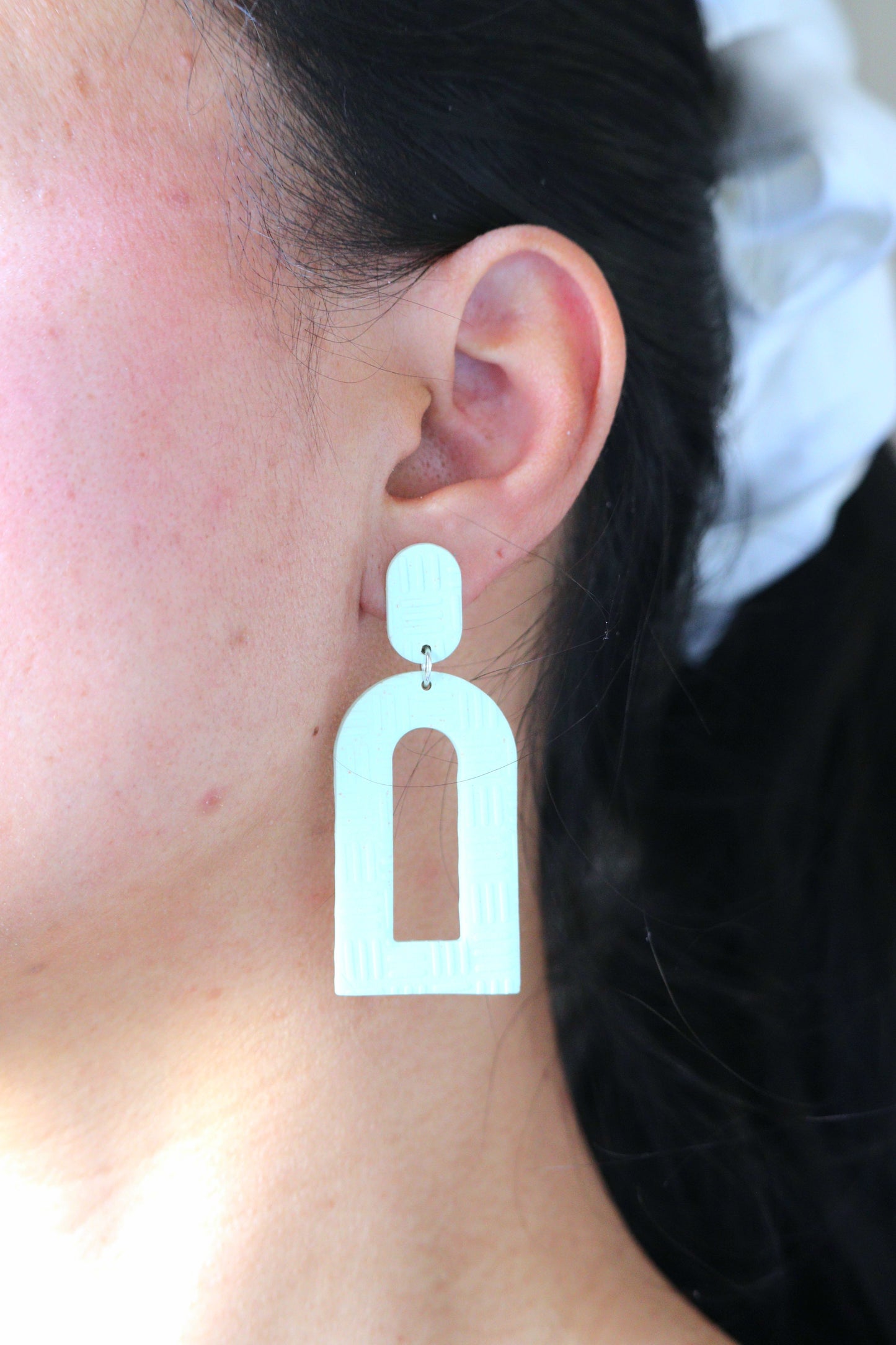 Minty Large Drop Earrings