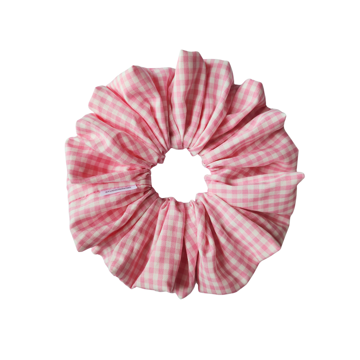 Pink Ging XL Scrunchie