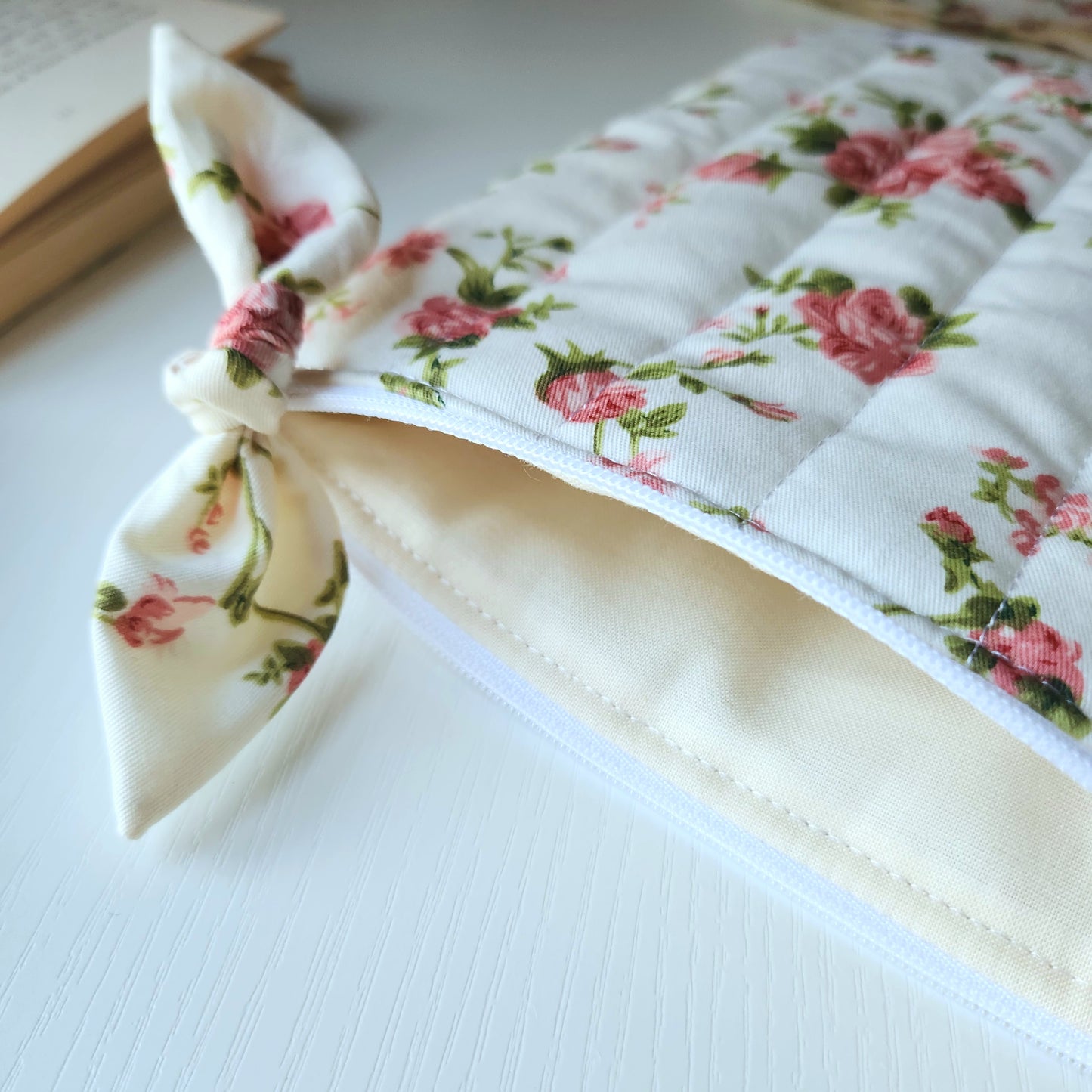 Quilted Rose Kindle Sleeve