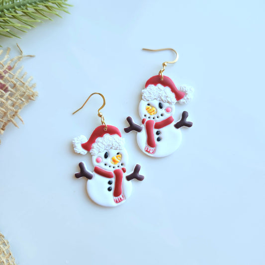 Cute Snowman Earrings