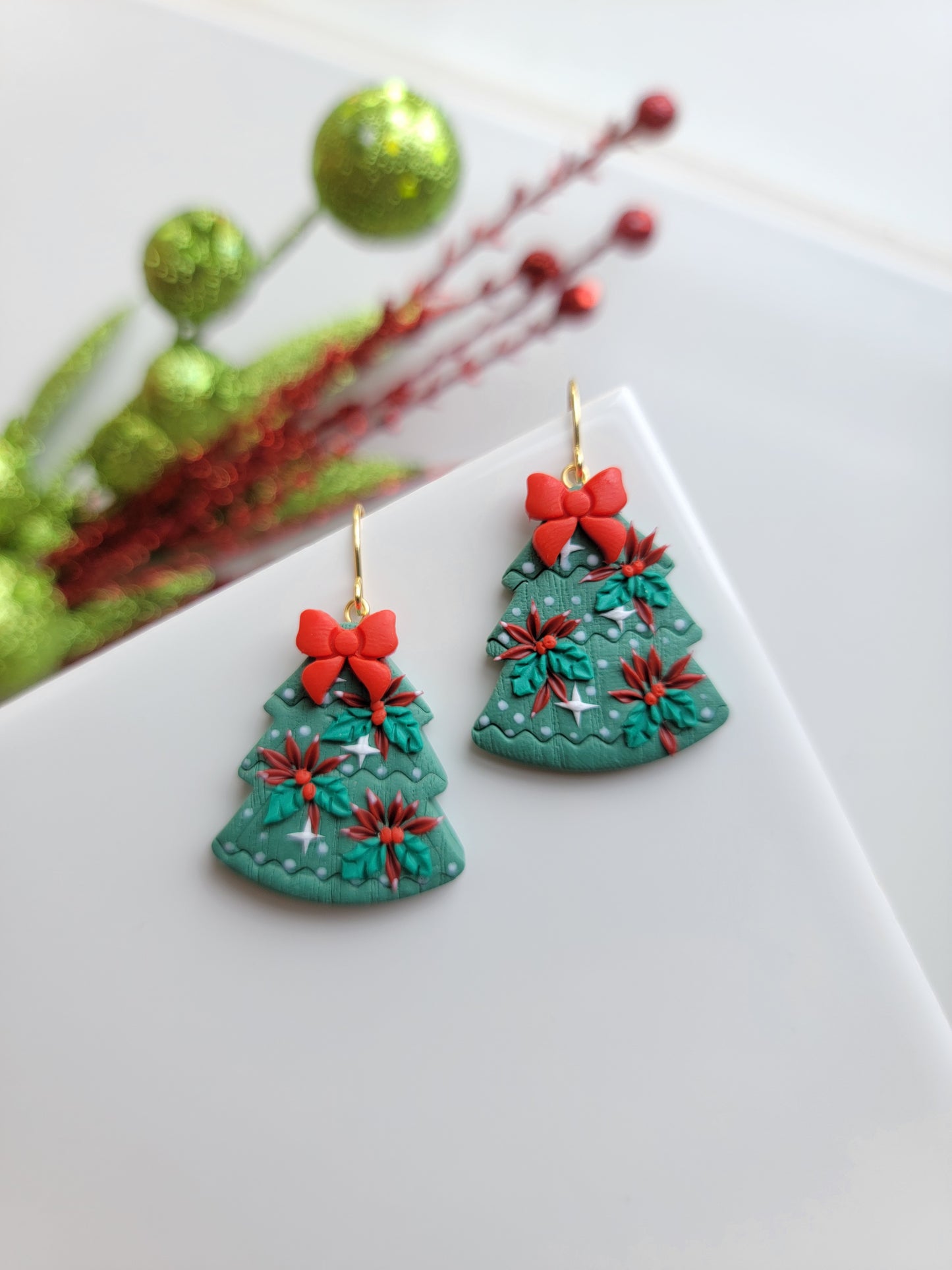 Christmas Tree Dangle Earring