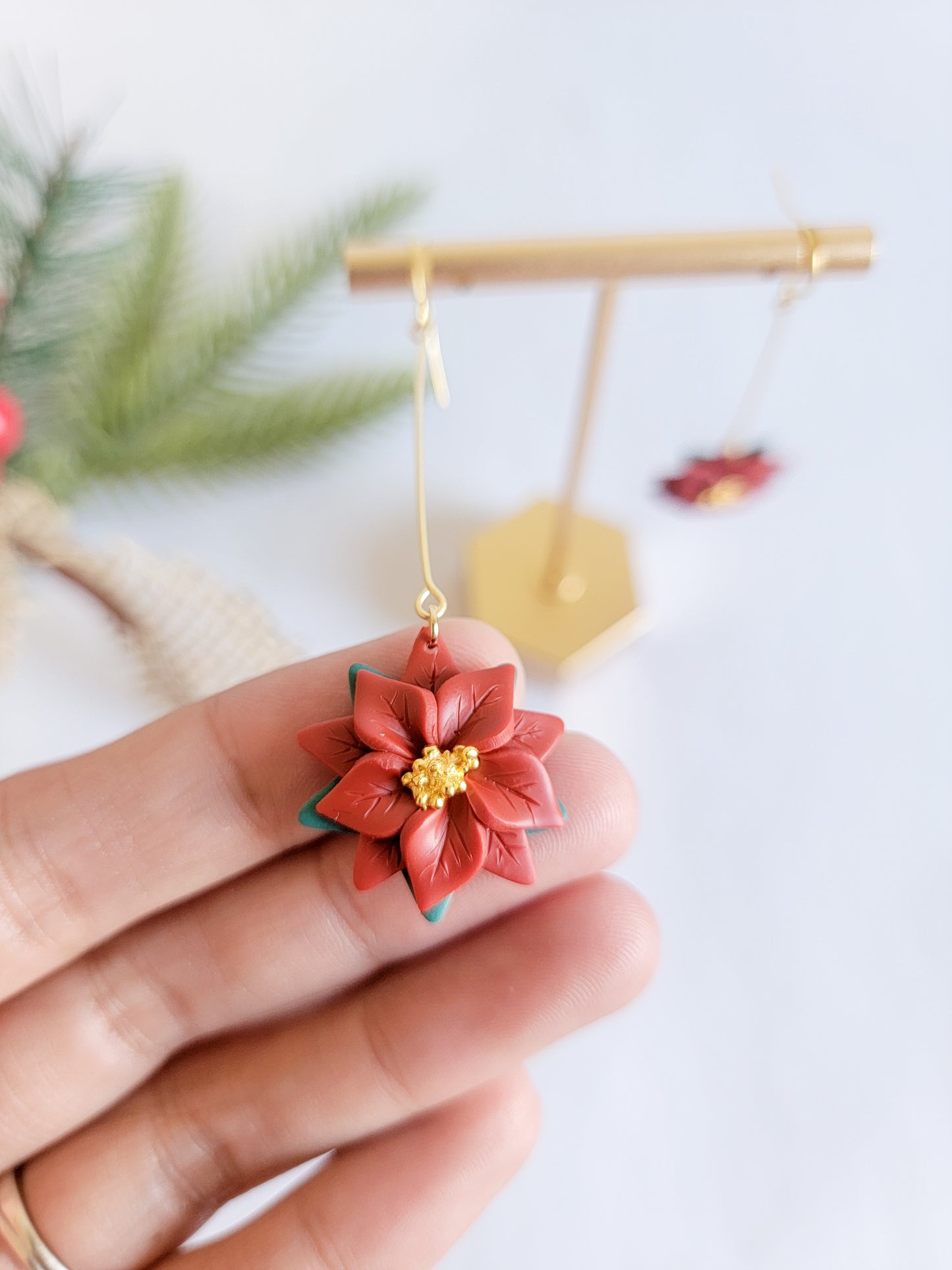 Poinsettia Dangles ( Multi Style )