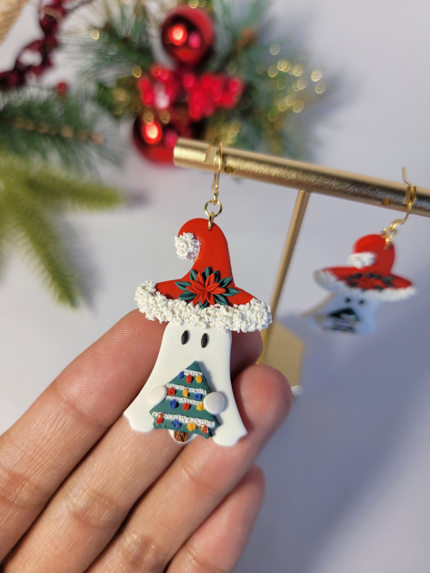 Christmas Ghost Witches Dangle