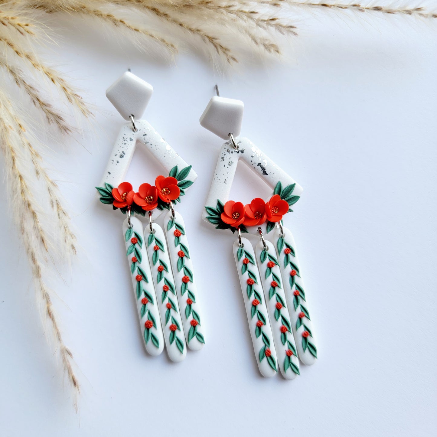 Floral Christmas Dangle (Multi Color)