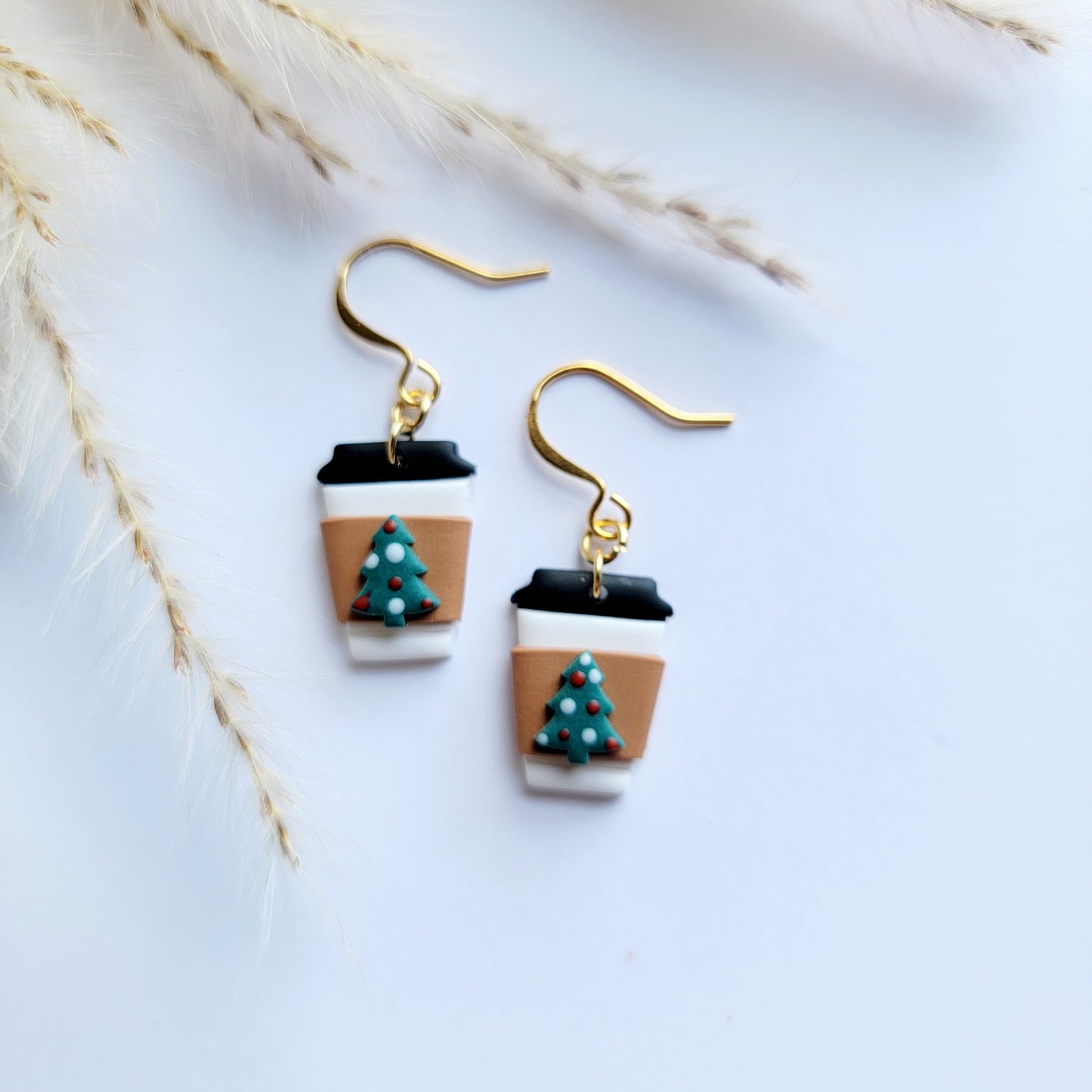 Holiday Coffee Cup Earrings