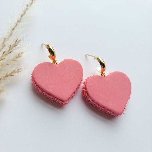 Heart Macaroon Earrings ( Multi Color )