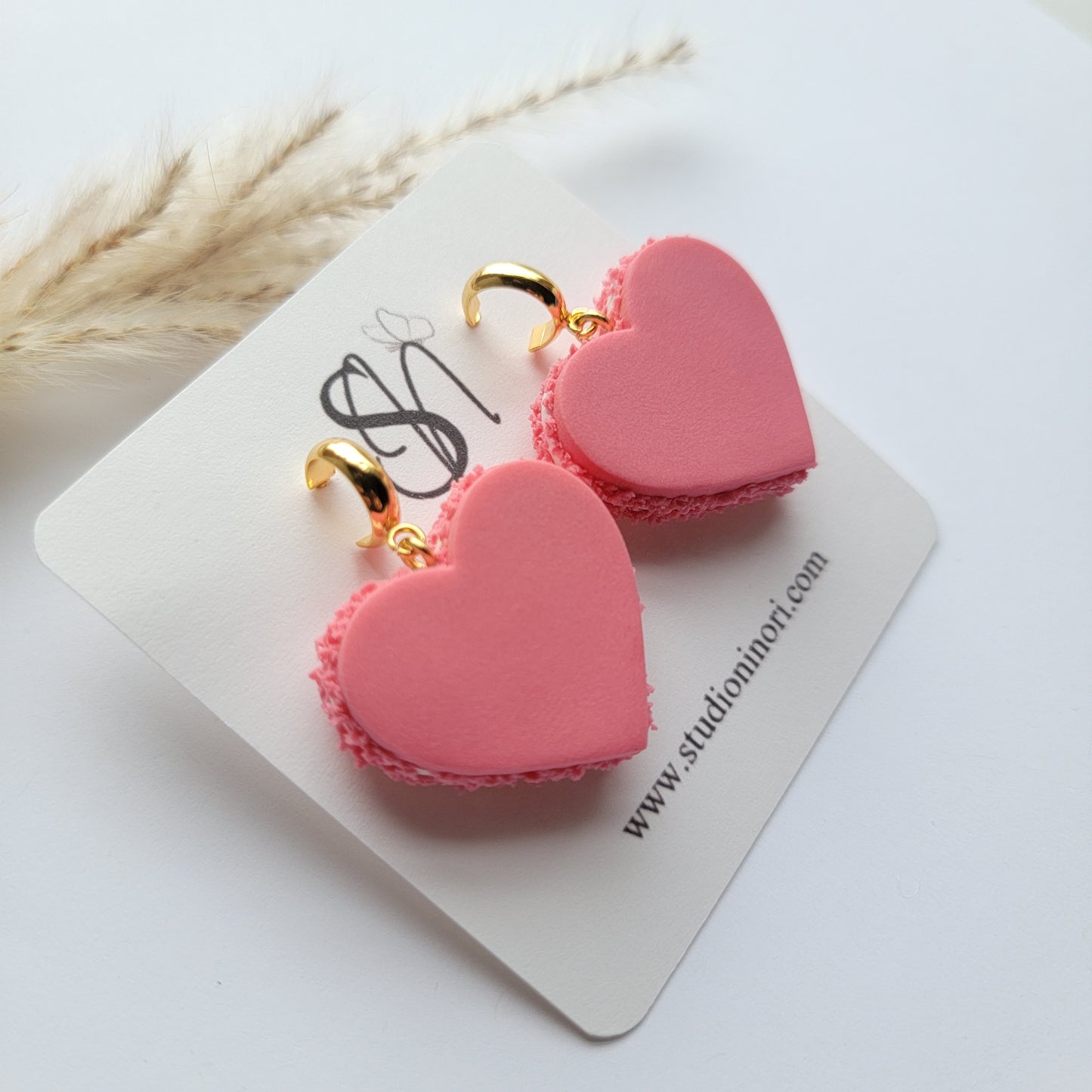 Heart Macaroon Earrings ( Multi Color )