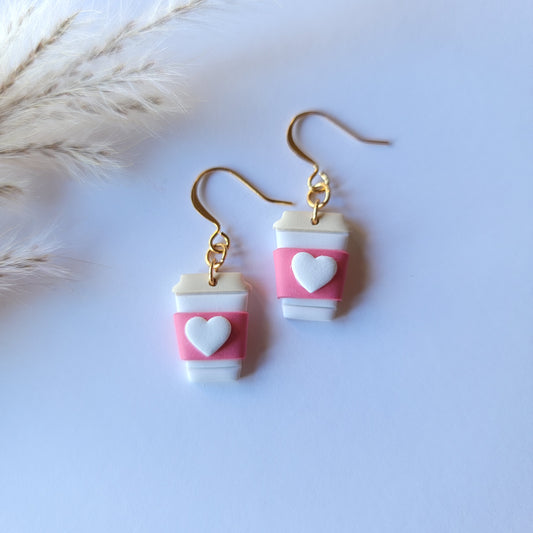 Holiday Coffee Cup Earrings