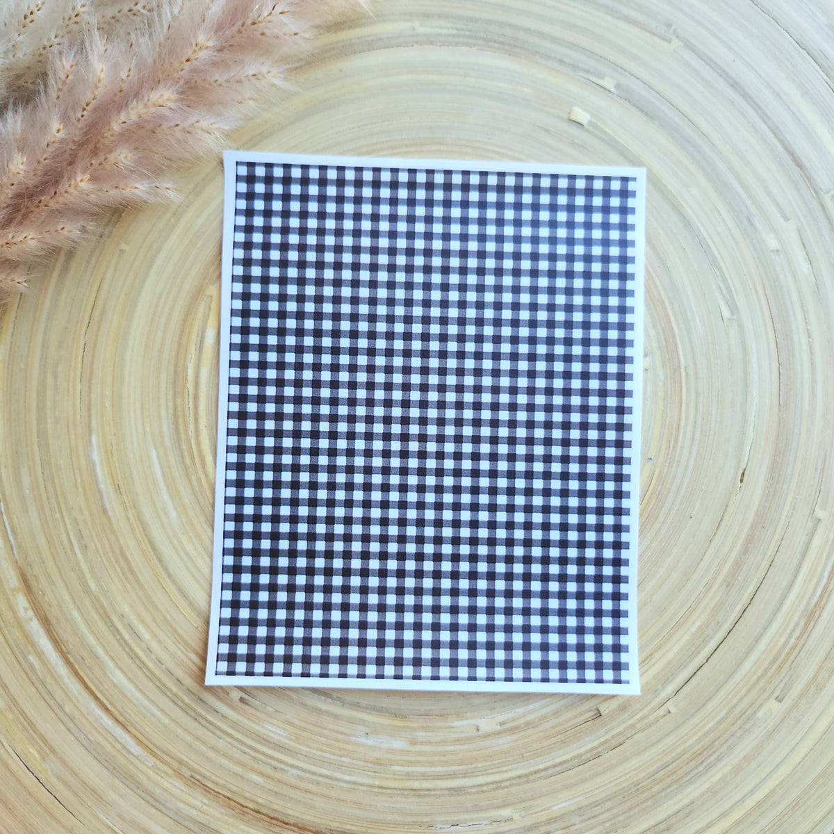 Transfer Paper (Black Gingham)