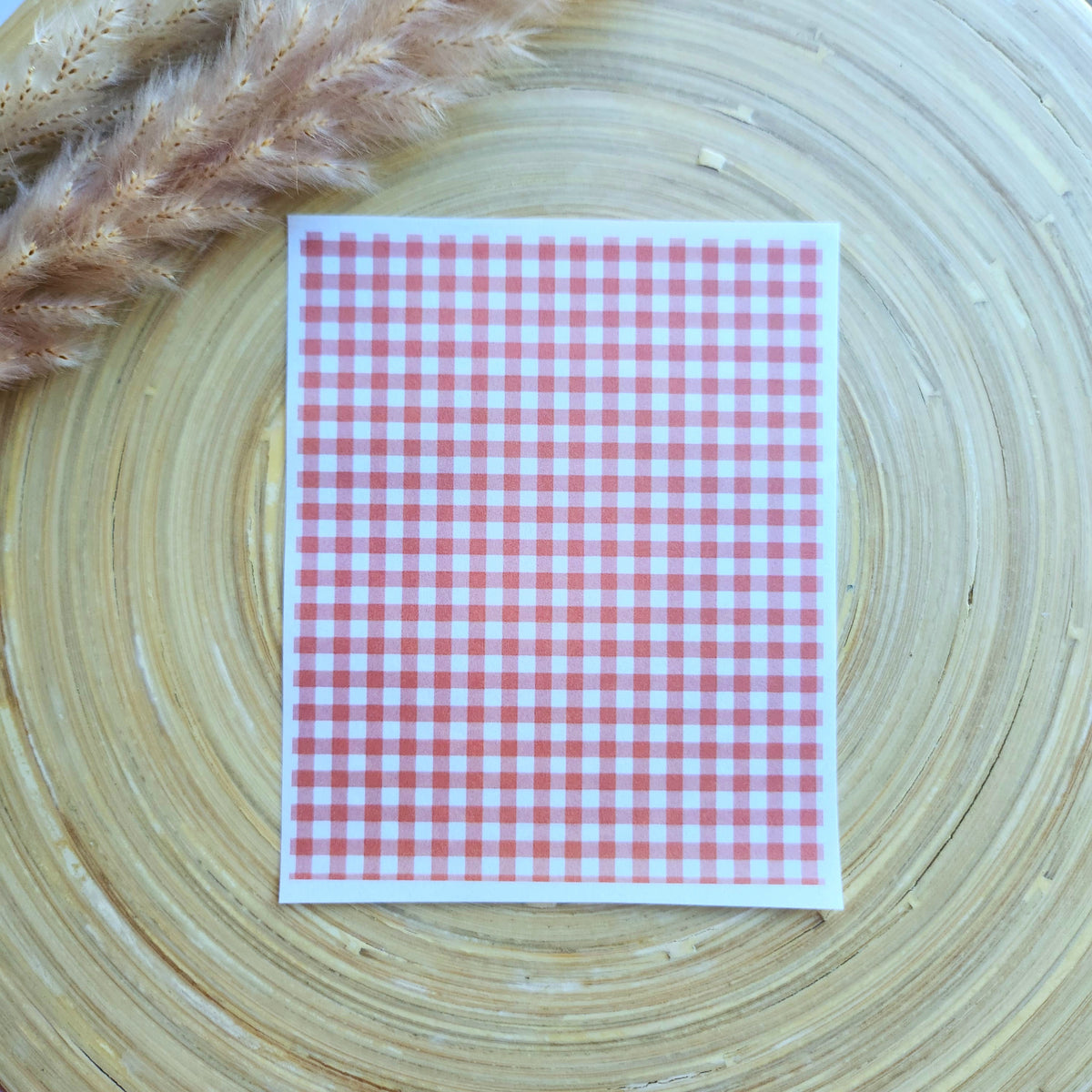 Transfer Paper (Pink Gingham)