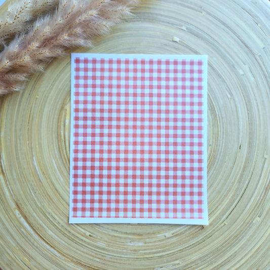Transfer Paper (Pink Gingham)