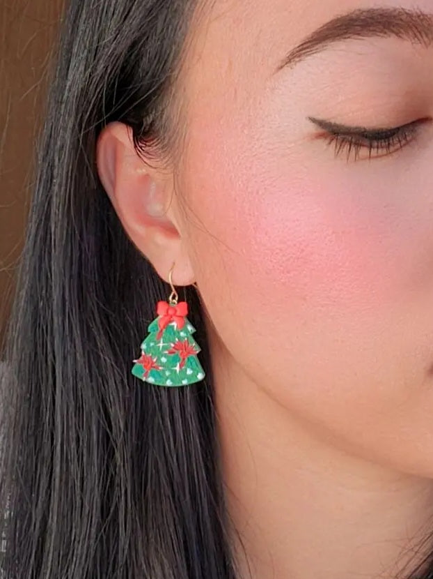 Christmas Tree Dangle Earring