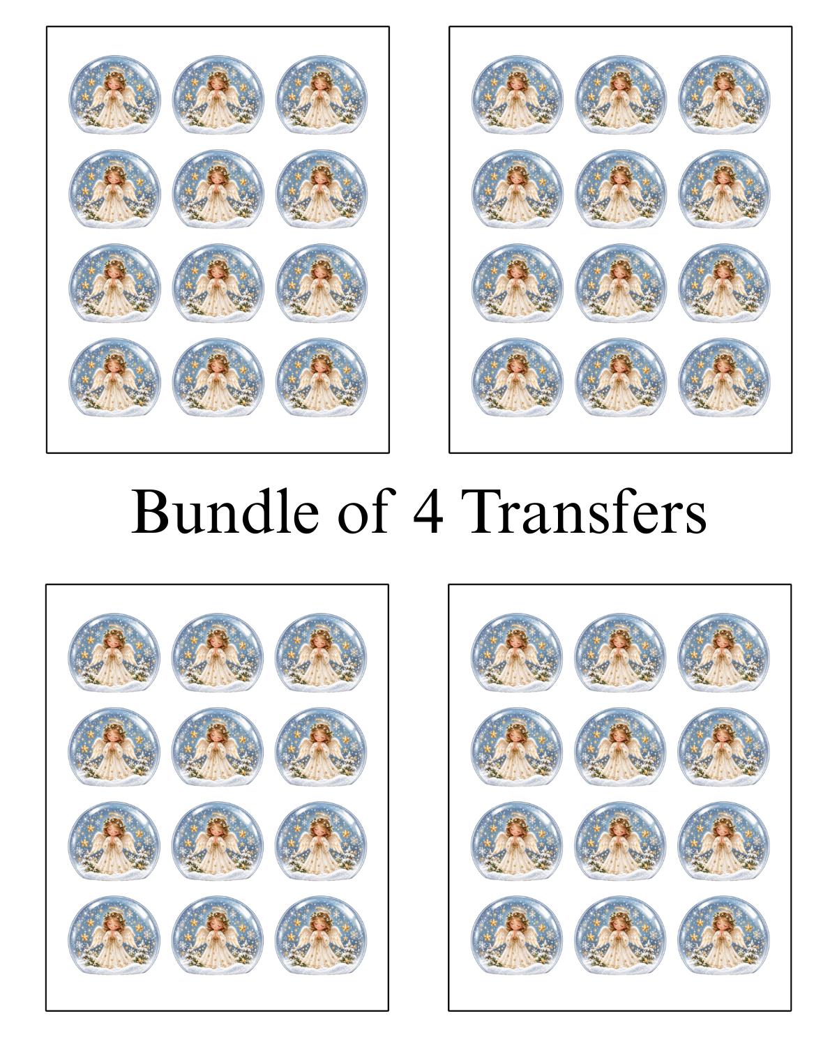 Transfer Paper (Snow Globe) Angel