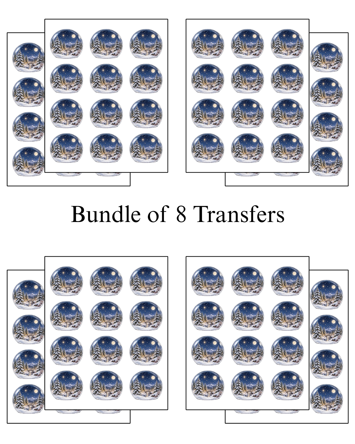 Transfer Paper (Snow Globe) Starlit Wonderland