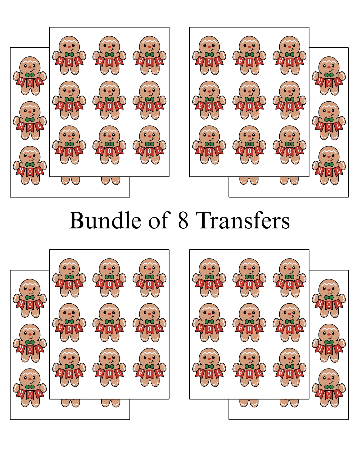 Transfer Paper (Gingerbread Men Joy)